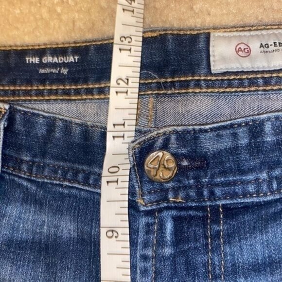 AG Adriano Goldschmied The Graduate Tailored Leg Jeans Denim Mid Rise Mens 33x34 - Picture 16 of 16